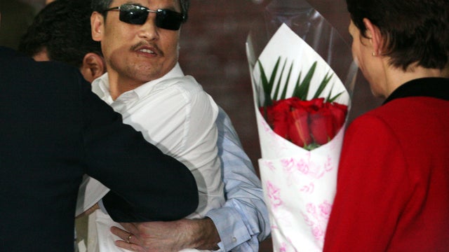 Chinese activist Chen Guangcheng is seen on the campus of New York University May 19, 2012, in New York City. 