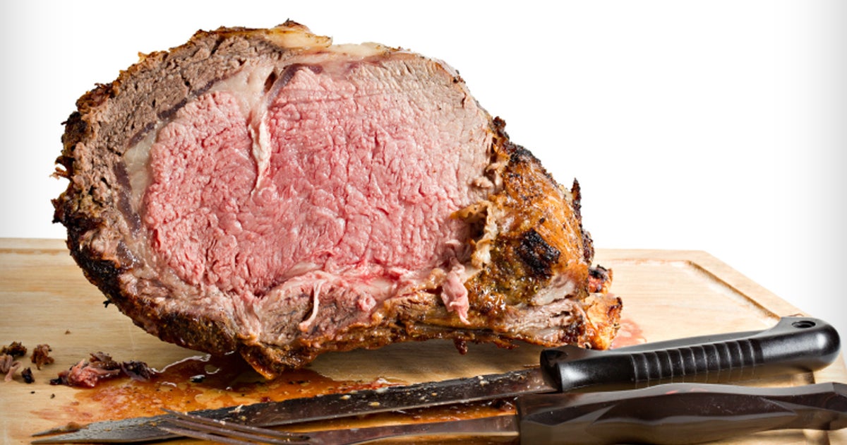 Bobby Flay's Prime Rib with Red Wine Thyme Butter Sauce CBS News