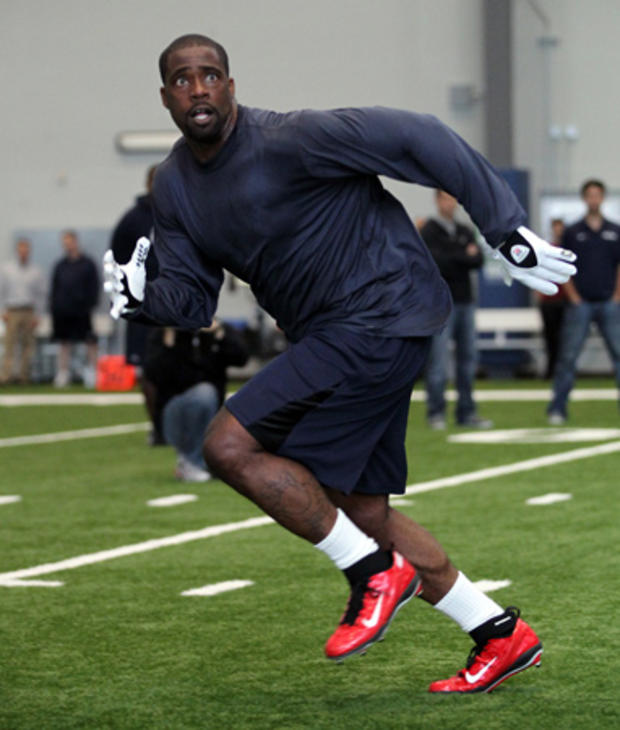Brian Banks works out for the Seattle Seahawks 