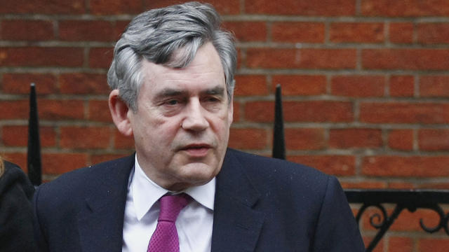 Gordon Brown arrives at the High Court 