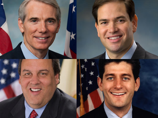Sen. Rob Portman, Sen. Marco Rubio, Gov. Chris Christie and Rep. Paul Ryan 