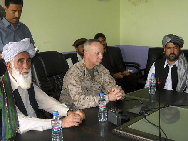 Lt. Gen. John Allen meets Afghan leaders in Logar province 
