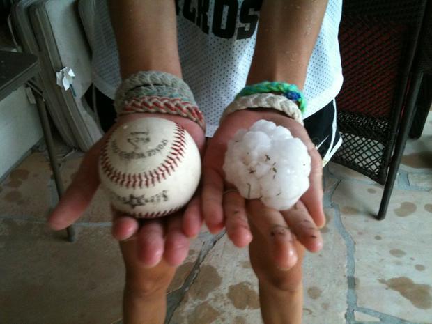 Dallas Baseball Sized Hail 