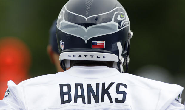 Brian Banks works out with the Seattle Seahawks 