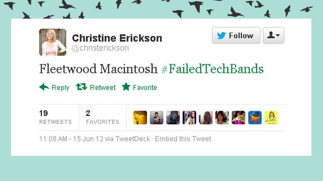 Hilarious Failed Tech Band names on Twitter 
