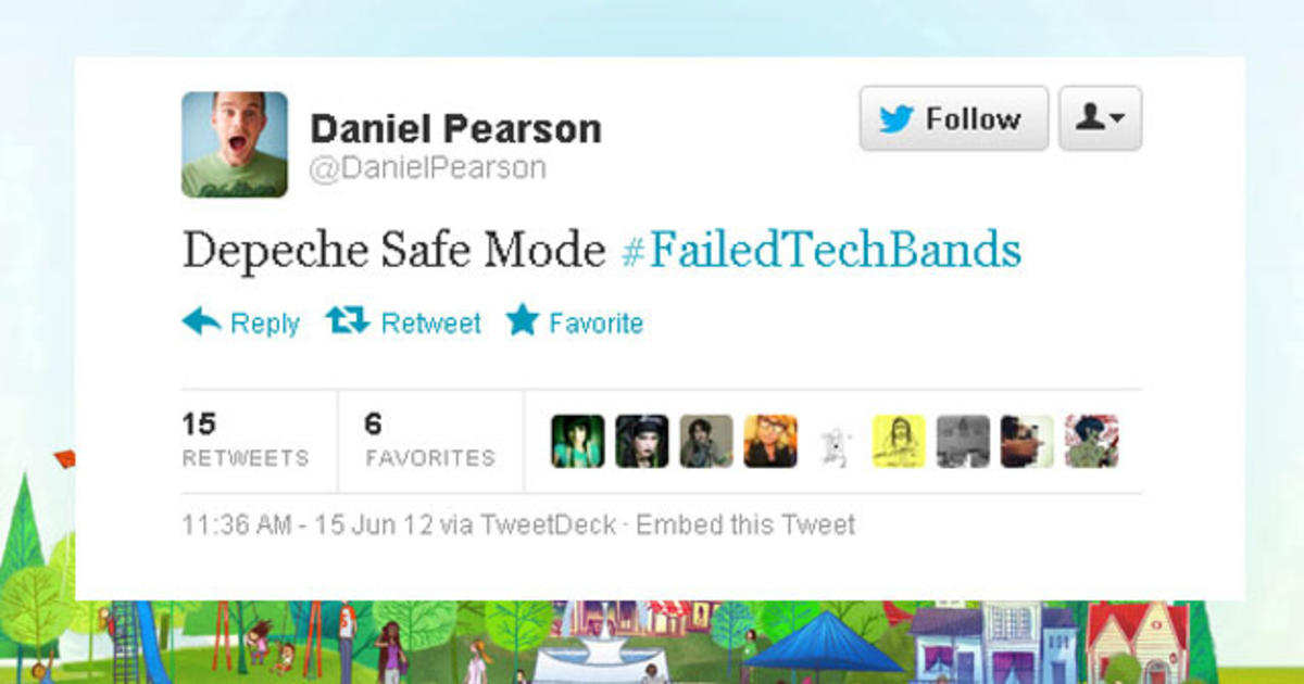 Hilarious #FailedTechBand names on Twitter