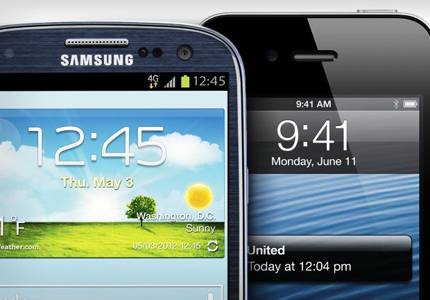 Samsung Galaxy S III, GSIII, GS3, iPhone 