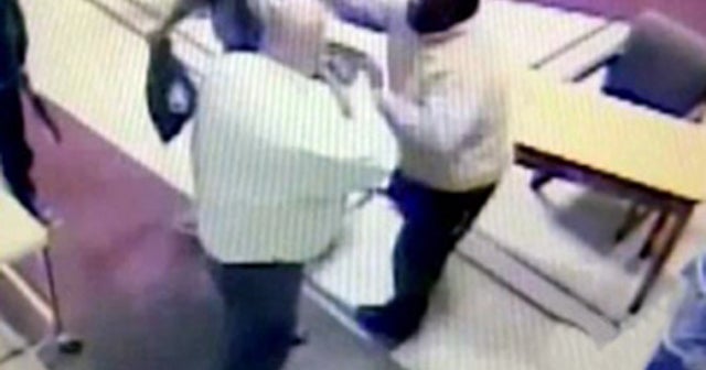 Stephan Hudson, New York City teacher, seen on video getting into