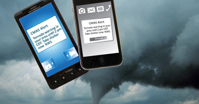 National Weather Service alerts coming to smartphones CBS News