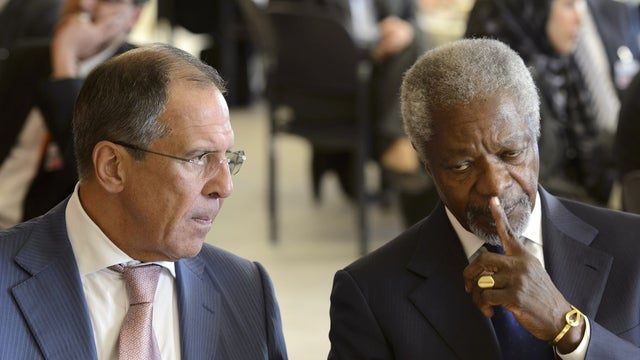 Kofi Annan, Sergei Lavrov 