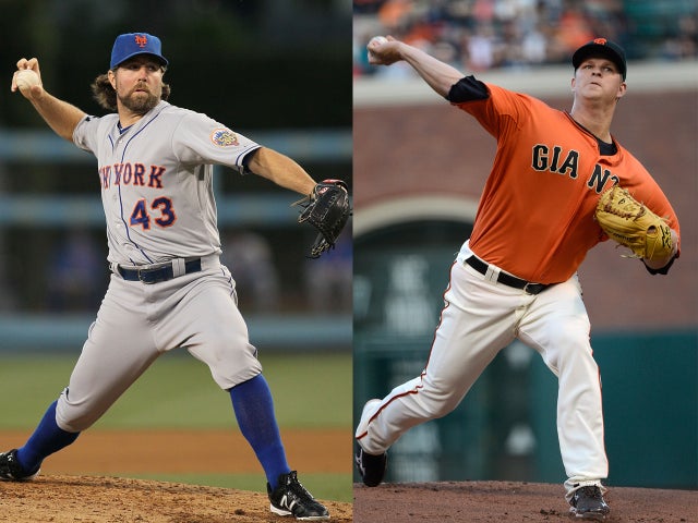 R.A. Dickey and Matt Cain 