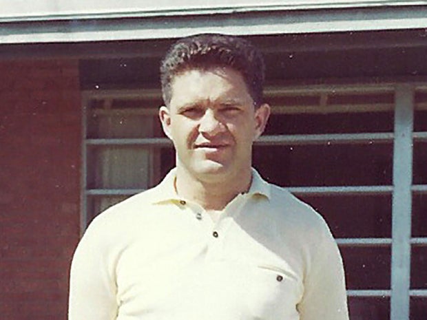 n this undated portrait provided by Ron Thornton, Larry C. Thornton poses for a photo while stationed at a U.S. Air Force base in Abilene, Texas. 