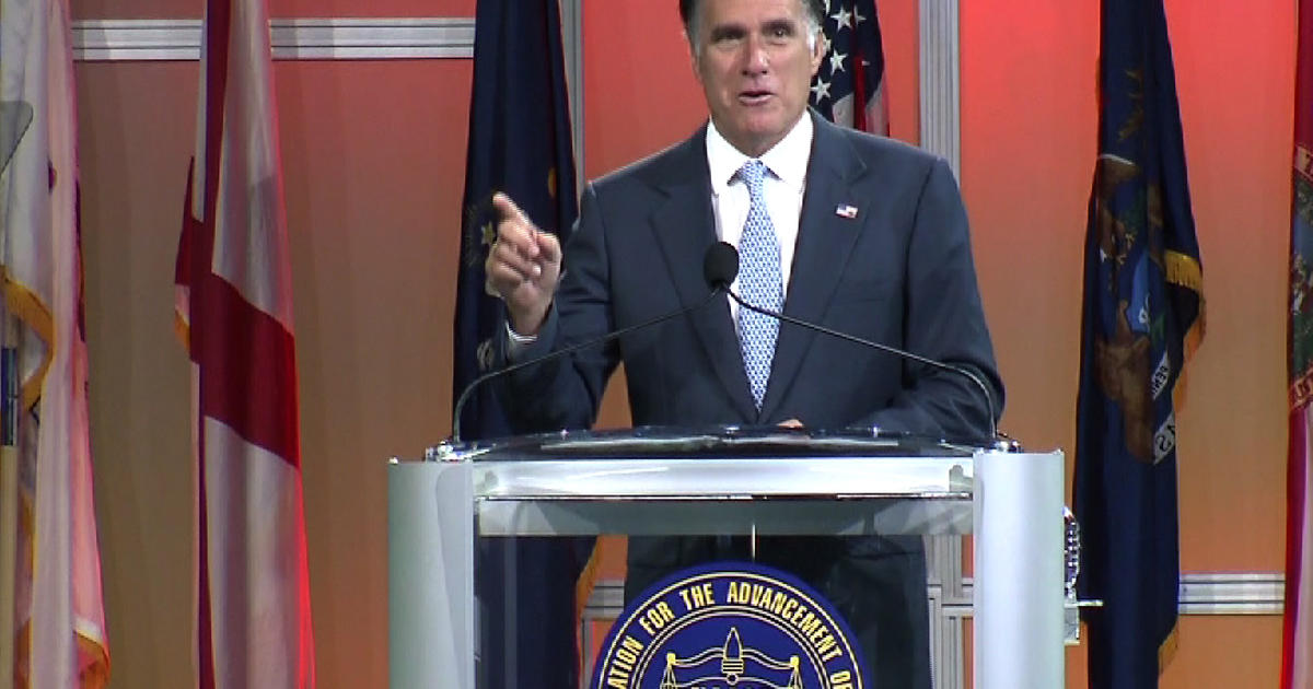 Romney Booed At Naacp Cbs News