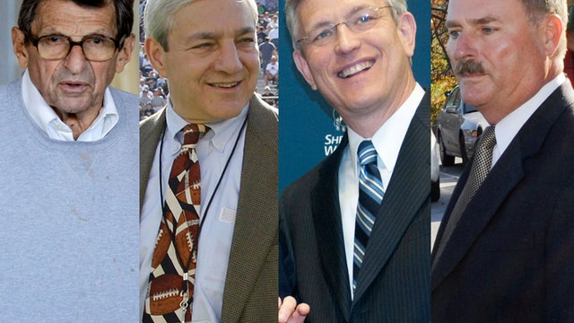 Joe Paterno, Graham Spanier, Tim Curley and Gary Schultz 