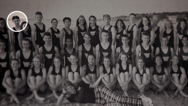James Holmes is pictured in the 2003 Westview High School yearbook with the cross-country team. 