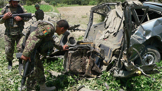 afghan national army, afghanistan, roadside bomb 