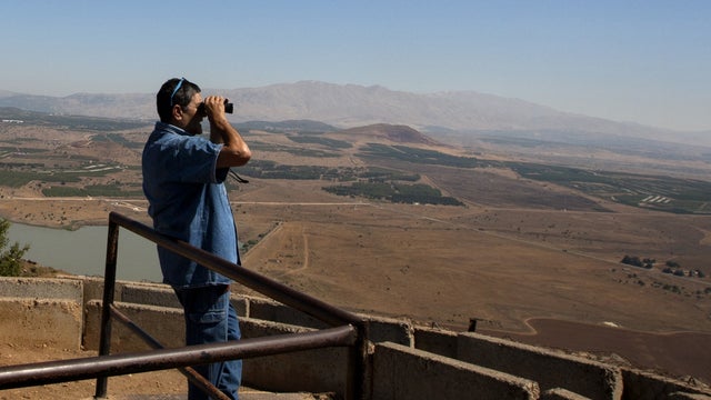 israel, syria, border, golan heights, mt. bental 