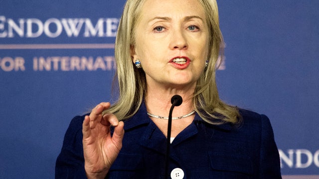 U.S. Secretary of State Hillary Clinton speaks at the Carnegie Endowment for International Peace July 30, 2012, in Washington. 