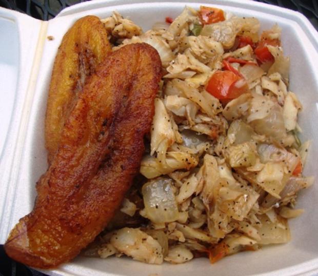 Fish &amp; Plantains from Jamaican Dutchy Truck 