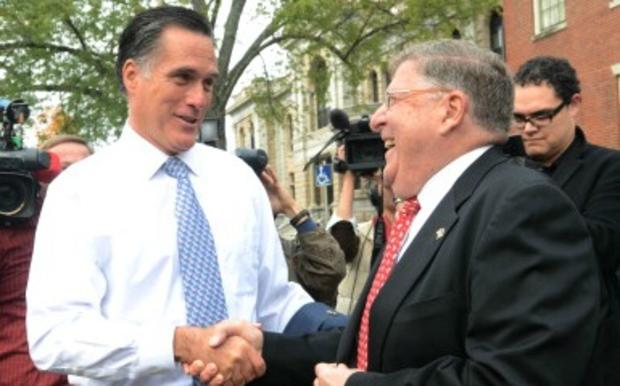 Mitt Romney and John Sununu 