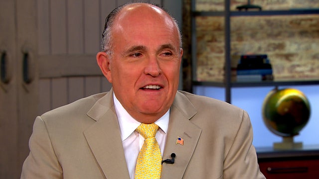 Former New York City Mayor Rudy Giuliani appears on "CBS This Morning," August 9, 2012.  