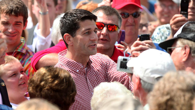 Republican Vice Presidential candidate, Rep. Paul Ryan, R-Wis. makes an appearance at the Iowa State Fair 