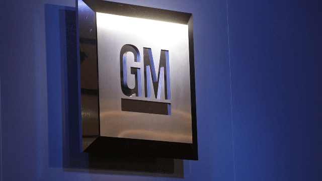 The logo of General Motors 