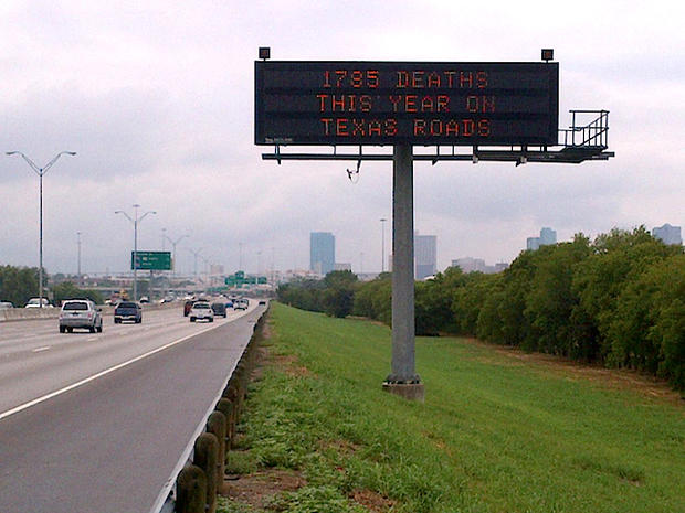TxDOT Death Rate Sign 
