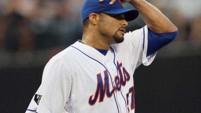Johan Santana back with the Mets in spring training, but Major
