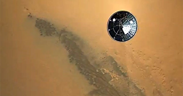 Watch: Mars rover Curiosity's descent to the surface - CBS News