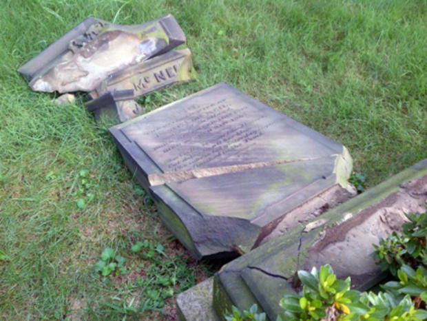 Green-Wood Cemetery Damage  