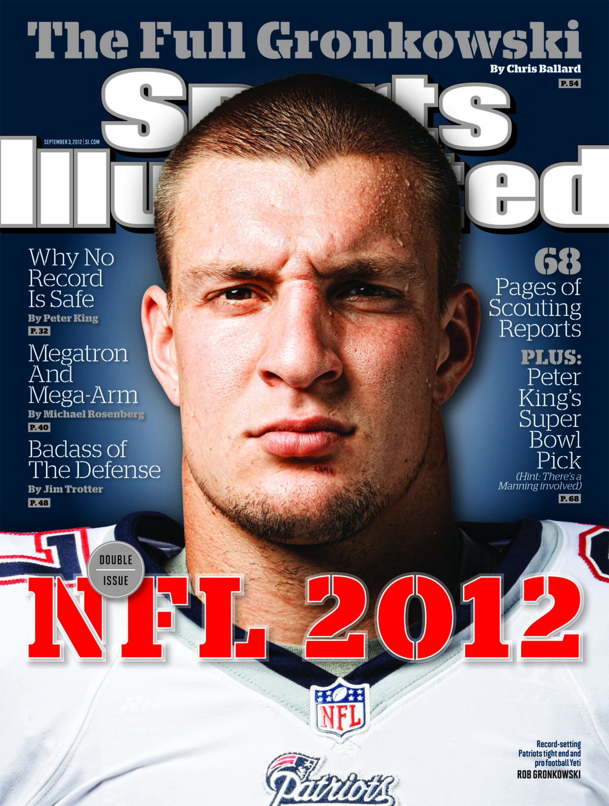 Rob Gronkowski Graces Cover Of Sports Illustrated S Nfl Preview Cbs