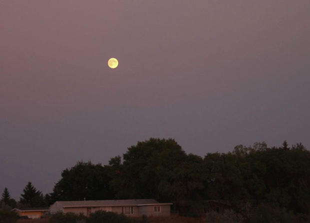 Night sky watcher David Stockinger took this photo of the August 2012 blue moon in Minot, SD, on August 30, 2012. 