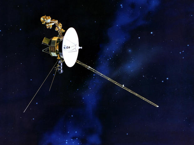 This artists rendering provided by NASA shows the Voyager spacecraft. Launched in 1977, the twin spacecraft are exploring the edge of the solar system. Thirty-five years after leaving Earth, Voyager 1 is reaching for the stars. Sooner or later, the workhorse spacecraft will bid adieu to the solar system and enter a new realm of space _ the first time a man-made object will have escaped to the other side. 