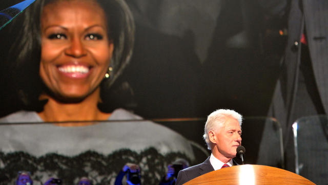 Clinton: Obama had the "good sense" to marry Michelle 