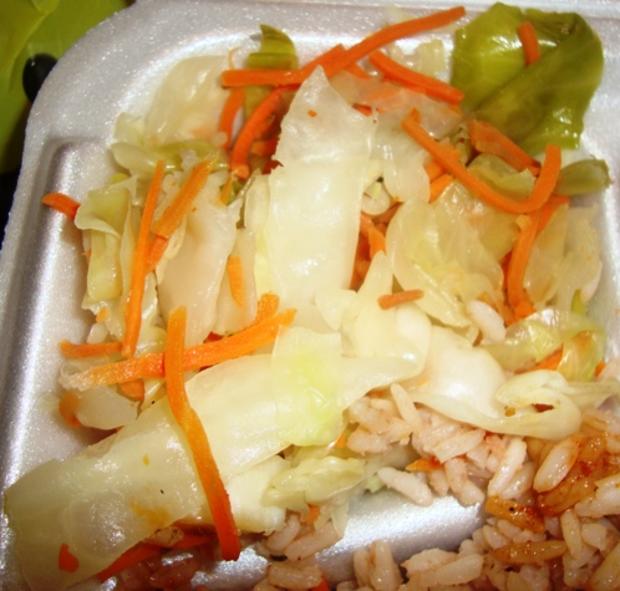 cabbage salad from Jamaican Dutchy Food Truck 