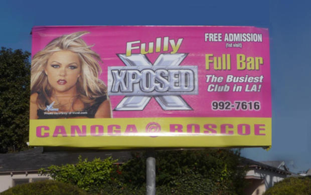 Xposed strip club billboard 