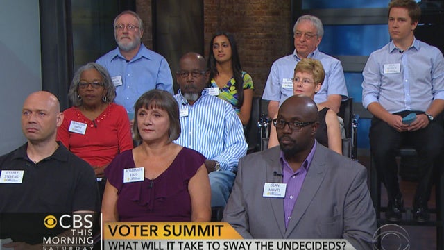 Undecided voters summit on "CBS This Morning: Saturday" 