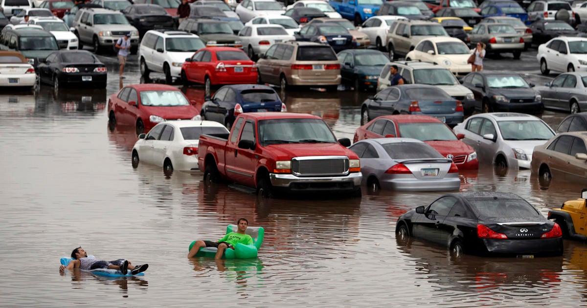 Sin City gets soaked Las Vegas hit by flash floods, mudslides CBS News