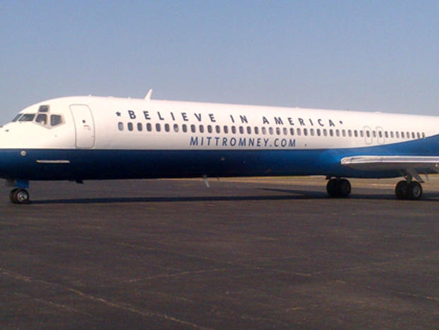 Mitt Romney's Campaign Plane At MacArthur Airport Sept. 13, 2012 