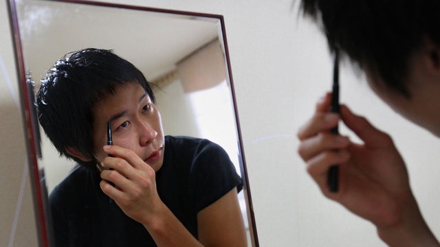 south korea makeup men, south korea flower men 