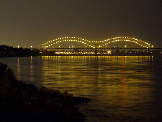 Hernando Desoto Bridge in Memphis, Tenn., is seen in this image 