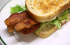 A bacon sandwich is seen before being served at Rico's Diner Aug. 17, 2010, in Oakland, Calif. 