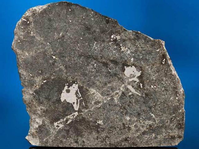 The Ensisheim meteorite that was chained up in church to keep it Earth-bound. 