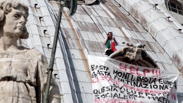 St. Peter's dome protest 