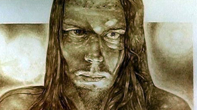 Artist paints with his own blood 