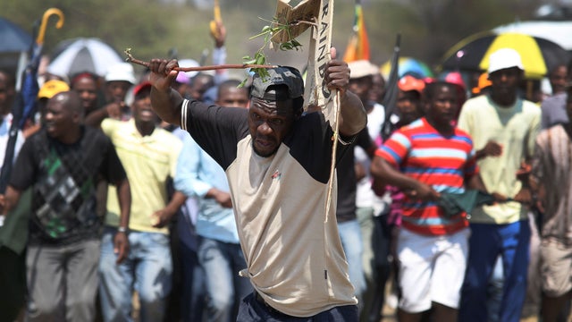 South Africa mine strike 