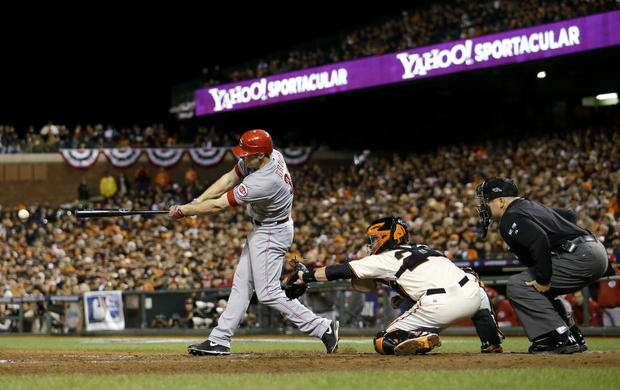 Jay Bruce hits a two run double in the eighth inning 