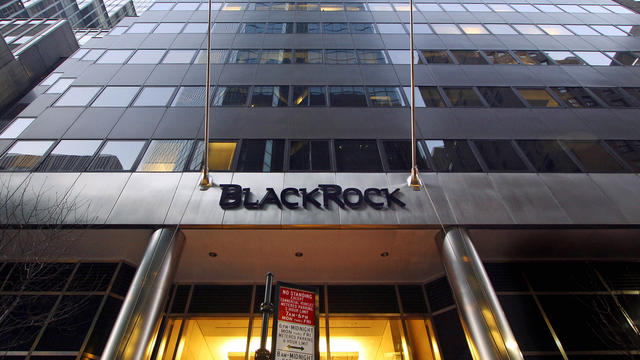 The New York headquarters of investment management firm BlackRock 