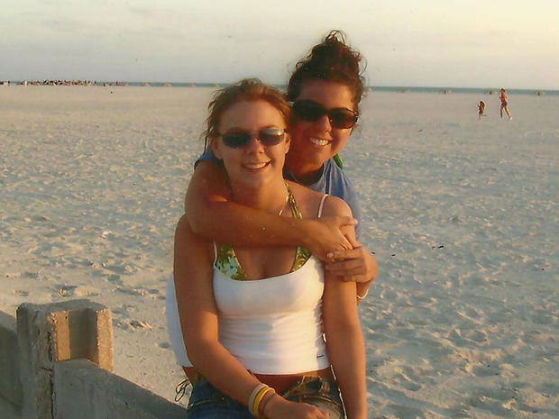 Brittney Brashers with her sister, Sara. 